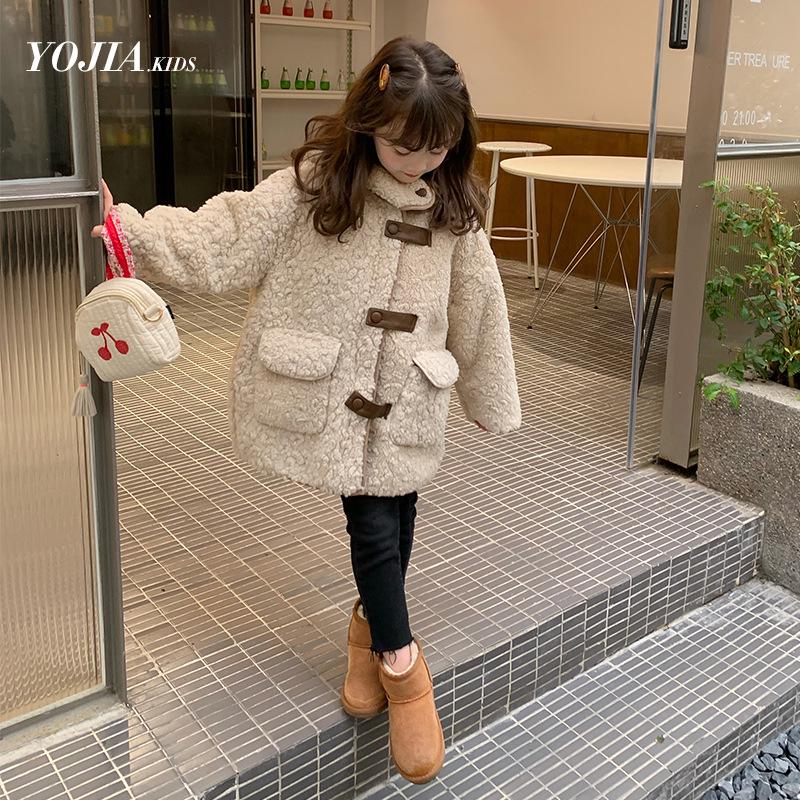 Stylish Girls  Lambswool Coat - Autumn/Winter 2023 Collection 100 cm бежевый