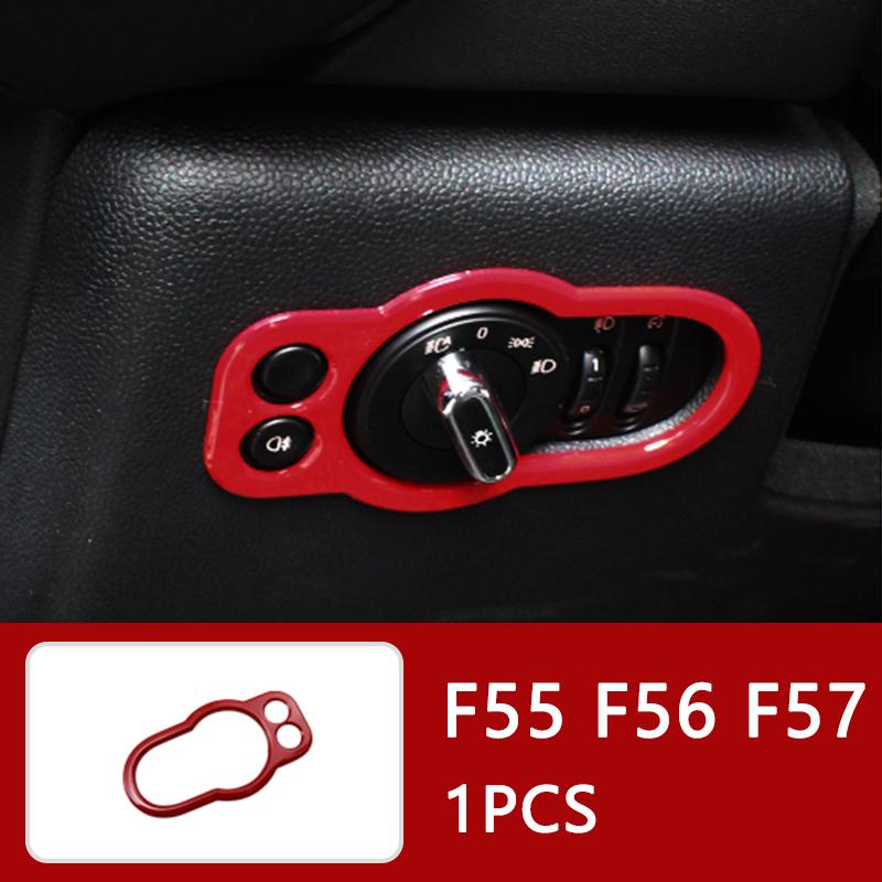 Auto Innenraum ABS Kunststoff Dekorationsabdeckung Roter Modifizierter Aufkleber für BMW MINI Cooper S F54 F55 F56 F57 F60 CLUBMAN Autozubehör