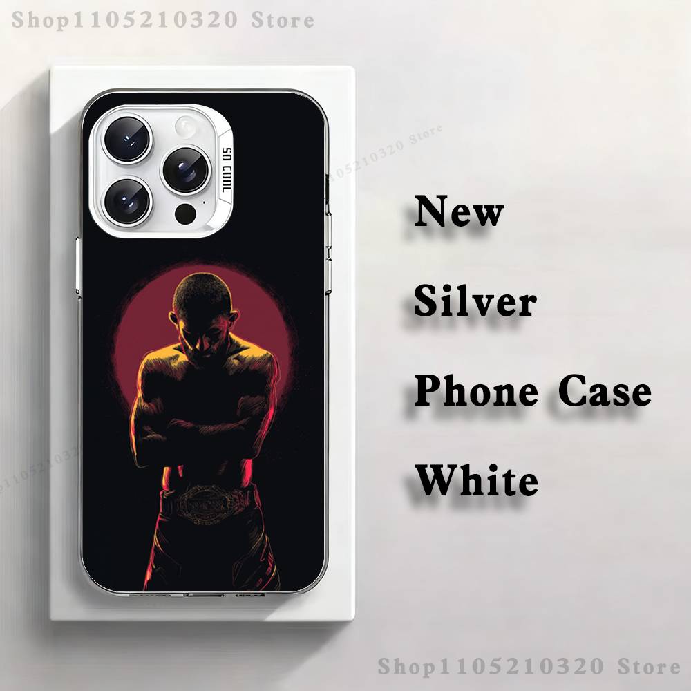 Boxing K-Khabibs Champion Phone Case For iPhone 17,16,15,14,13,12,11,Mini,Pro,E,MAX White Matte Silicone Whtie Cover