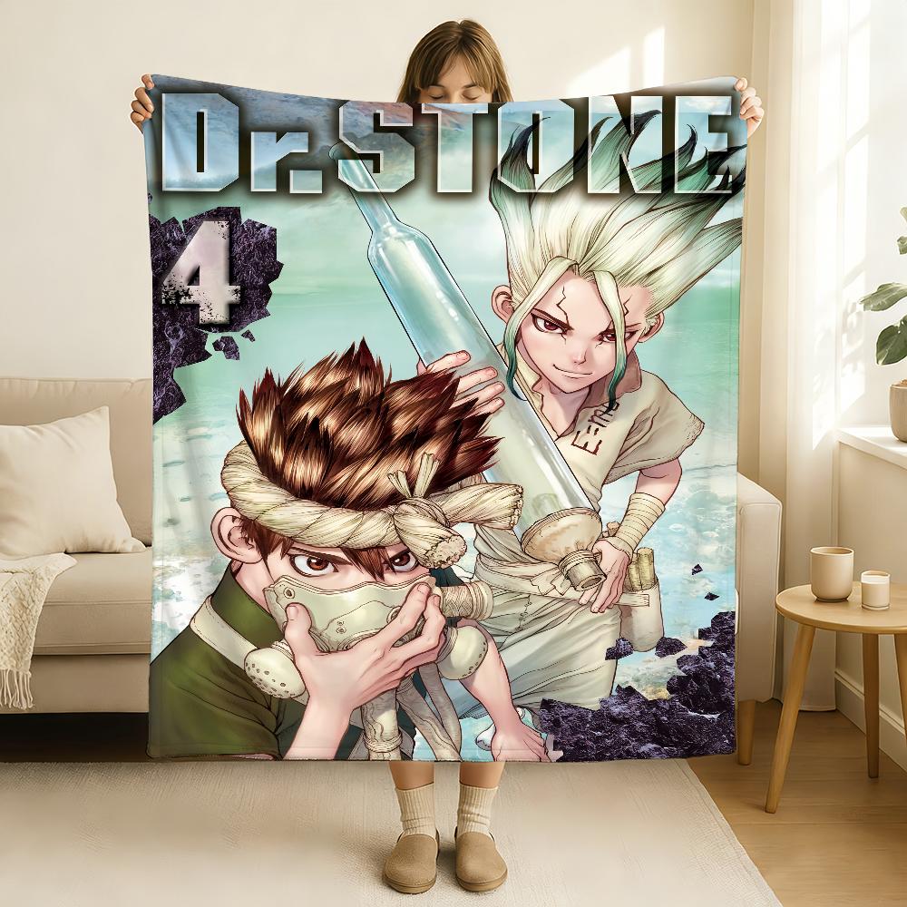 

Anime Dr.Stone season 4 Blanket Soft and Skin Friendly For Couch Bed Napping Bedspread All Seasons Comforter 75x90cm
