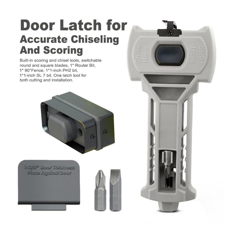 Ergonomic Lock Installation Chisels Door Hinge Jig, Door Hinge Mortiser Plastic Tool For Woodworking Home Renovations