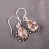 Natural Pink Opal Turquoise Gemstone 925 Sterling Silver Jewelry Earrings 1.41" EE-97-39
