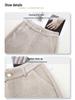 Ankola Women's Red Tweed Wide-Leg Slimming Pants - New Autumn/Winter 2024