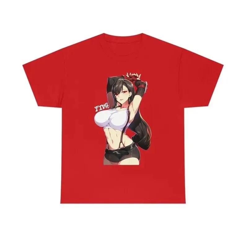 

Tifa Final Fantasy HotSelling TShirt for Games Fans New Style YearRound Popular Personalized Apparel Oversized Unisex Y2K 4XL