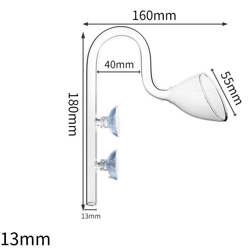 Aquarium Equipment Glass Inlet And Outlet Water Inlet Trumpet Outlet Grass Tank Filtration Barrel Pipe Hose Accessories Inlet Outlet