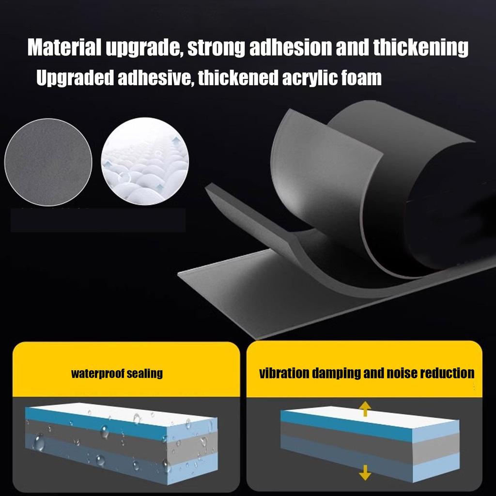 2-sided Tape for Car Trim Thickened Strong Adhesion Double-Sided Tape for Vehicle Decor for Moldings Badges Temporary Parking