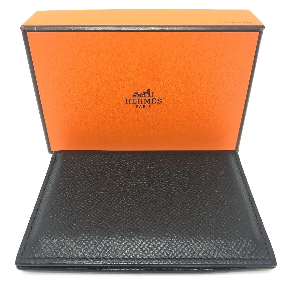 HERMES MC2 Bifold pass case Card Case Epsom Black