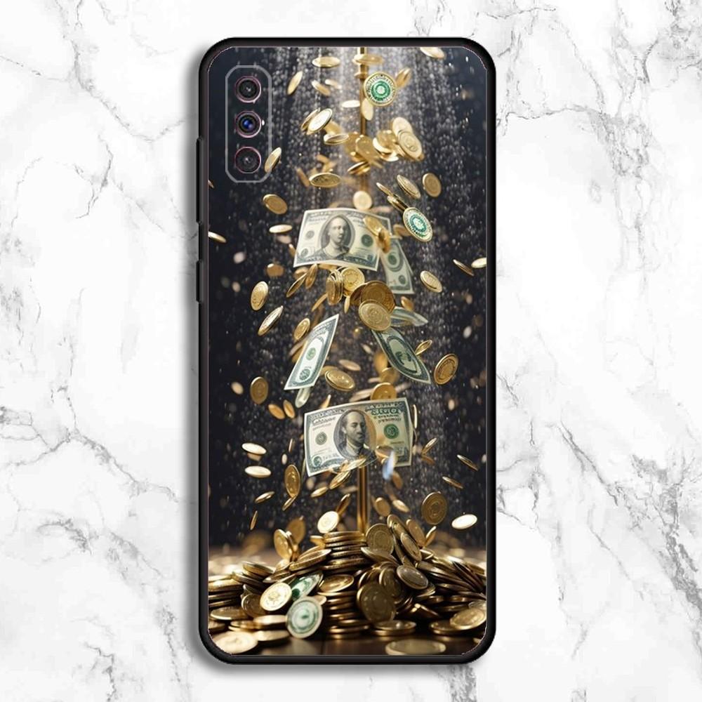 

Money Gold Cash Phone Case For Samsung Galaxy A13,A21s,A22,A31,A32,A52,A53,A71,A80,A91 Soft Black Phone Cover Samsung a225g