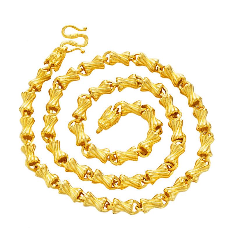 Sand Solid Necklace Sand Gold Jewelry Car Flower Candy Necklace Accessories Gift