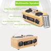 Retro Vintage Radio Super Bass FM Radio Bamboo Multimedia Speaker Classical Receiver USB With MP3 Player Remote Control