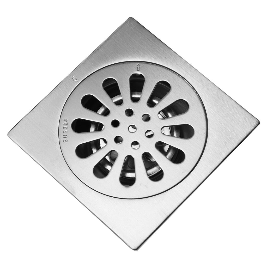 Thick Stainless Steel Square Antiodor Bathroom Floor Drain Cover Waste Gate Shower Drainer (Type 3)
