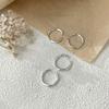 Su Chuang S925 Sterling Silver Irregular Band Ring, Unisex Niche Design, Cool Style Index Finger Ring.