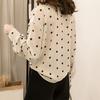 SURWENYUE Fashion Long Sleeve Chiffon Blouse  Bow V Collar OL Blouse Women Plus Size Shirt Feminina