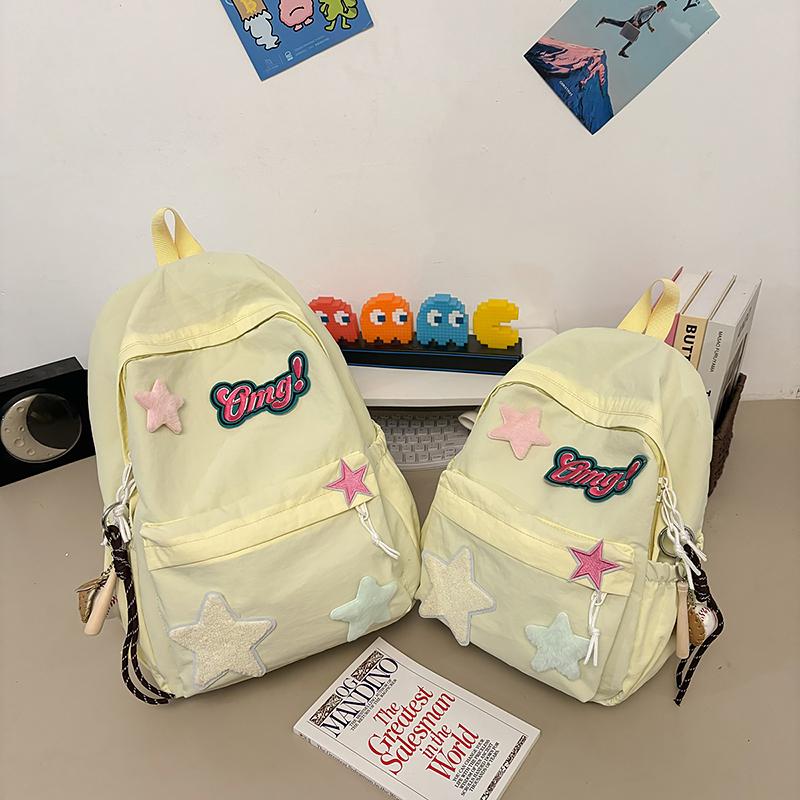 Women's Backpack Cartoon Star Backpack Student Schoolbag
