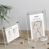 Transparent Photocard Display Stand Tilted Design Picture Frame New Poster Display Stand  Desktop