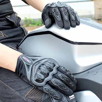 Winter Motorcycle Gloves Guantes Breathable Full Finger Gloves Leather Motorbike Riding Team Glove Outdoor Riding Accessories