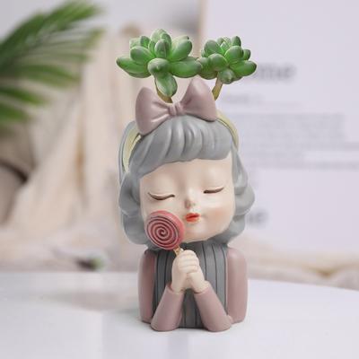 Stampo in silicone per vaso di fiori in resina adatto per giardino fai da te Vaso di fiori in cemento Portacandele Artigianato Decorazioni per la casa