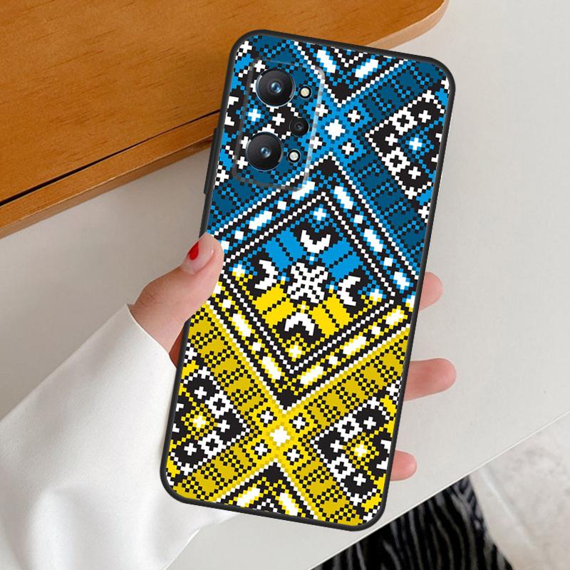 Ukraine Ornament Pattern For Realme C53 C51 C55 C67 C30 C31 C33 C35 C21Y C25s GT5 9 10 11 12 Pro Plus GT Neo 6 Case