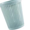 Cubo de Basura de Tirar Bolsa Mimbre Imitación Redondo de Plástico Contenedor de Basura para el Hogar Cesta de Almacenamiento de Basura sin Tapa