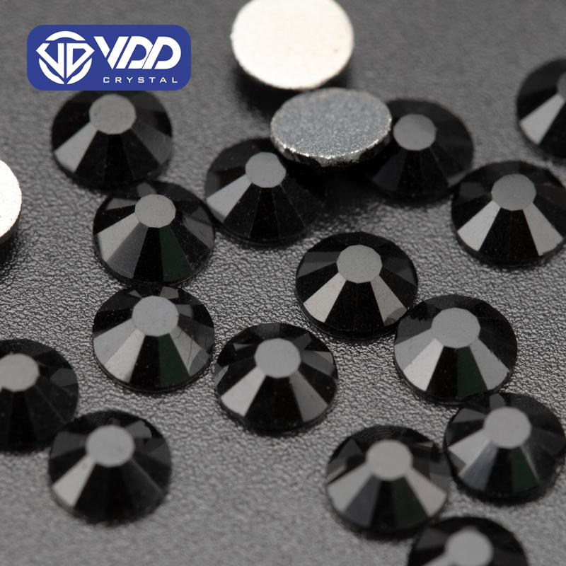 VDD 002 Jet Crystal Non-Hotfix Rhinestones Nail Art Accessories Stones Wedding Dress Decoration Nail Stickers Nail Art