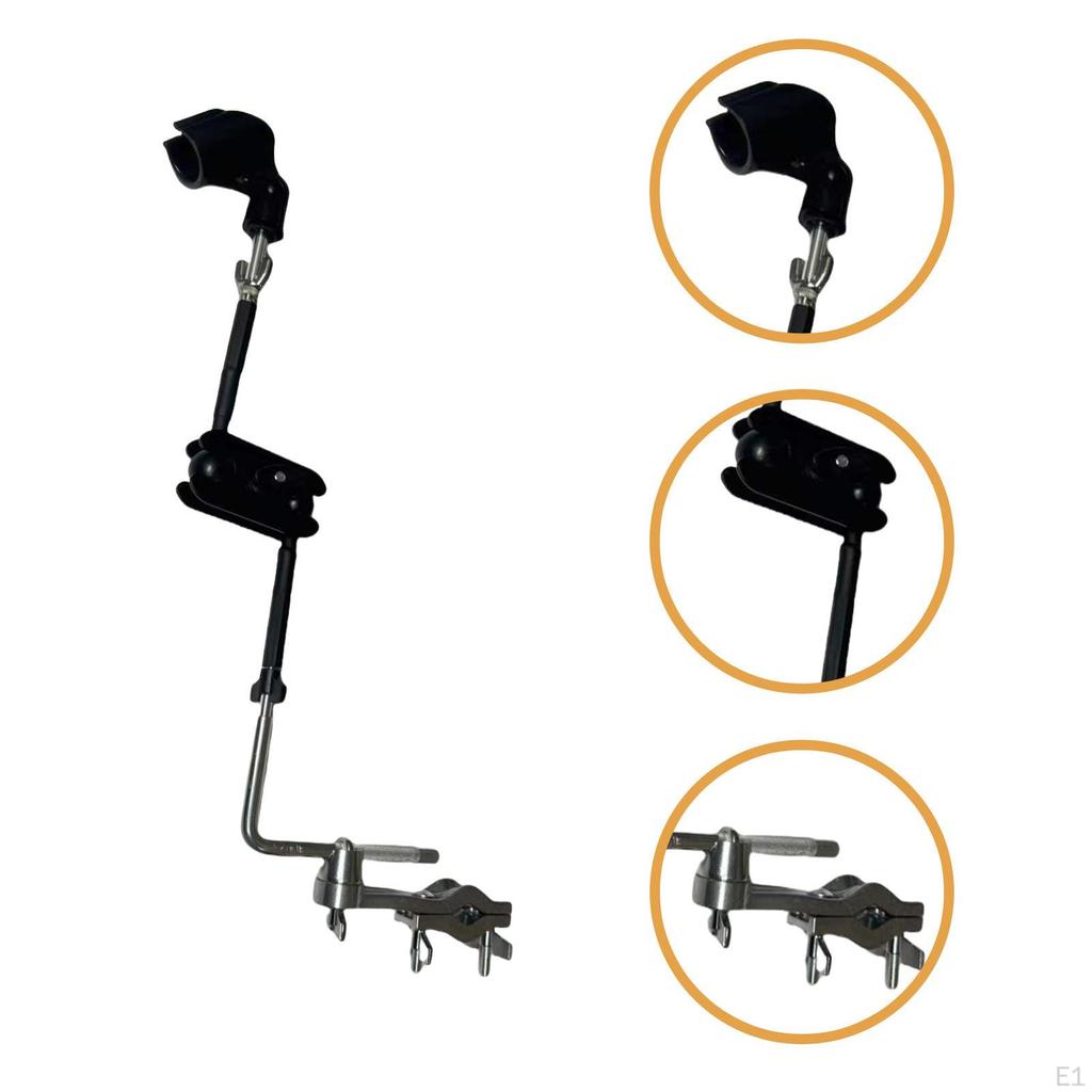 Drum Cymbal Stand Mic Mount Holder Clip Clamp Sturdy Stability Convenient Wear Resistant