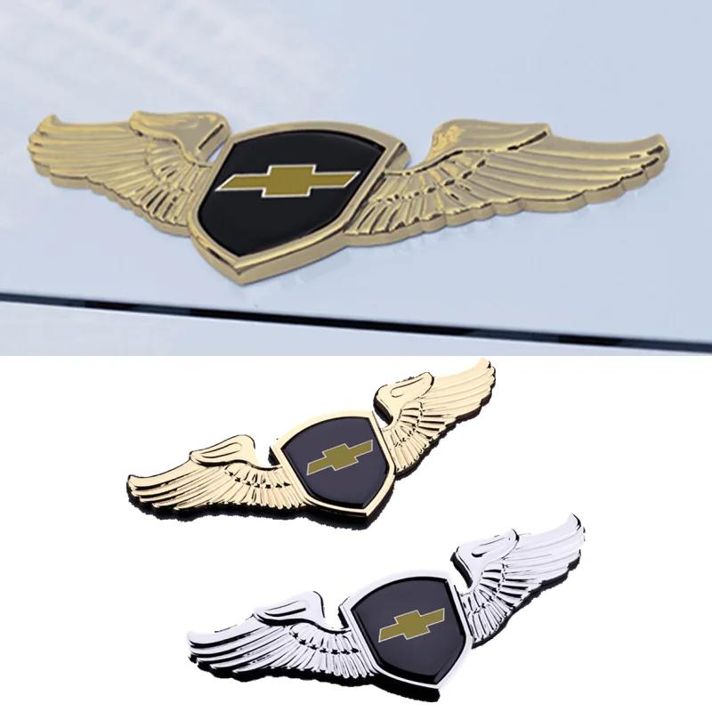 AABHE1 Per Emblema Logo Chevrolet Aveo Cruze Malibu Trax Lacetti Niva Captiva Camaro Metallo Auto Cofano Emblema Adesivo Auto Accessori Anteriori