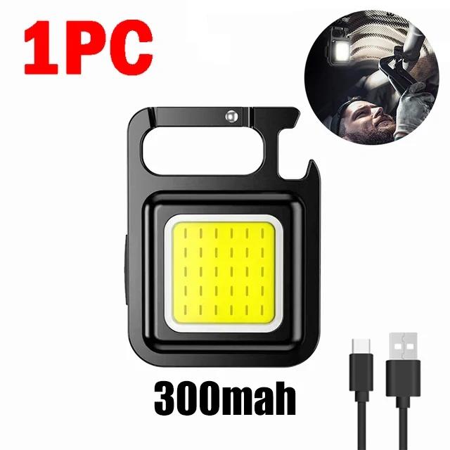 

COB брелок рабочий фонарь с дисплеем батареи 7 режимов перезаряжаемый высокий люмен портативный светодиодный фонарь для кемпинга походов бега