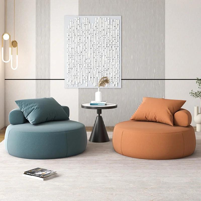 Nordic Small Sofa -Chaise Longue Style, Suitable for Bedroom, Balcony & Living Room, Compact Sectional Furniture for Cozy Spaces