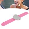 Magnetic Palette Bracelet Heart Shape Silicone Ring Slap Bracelet for Beauty Salon Pink