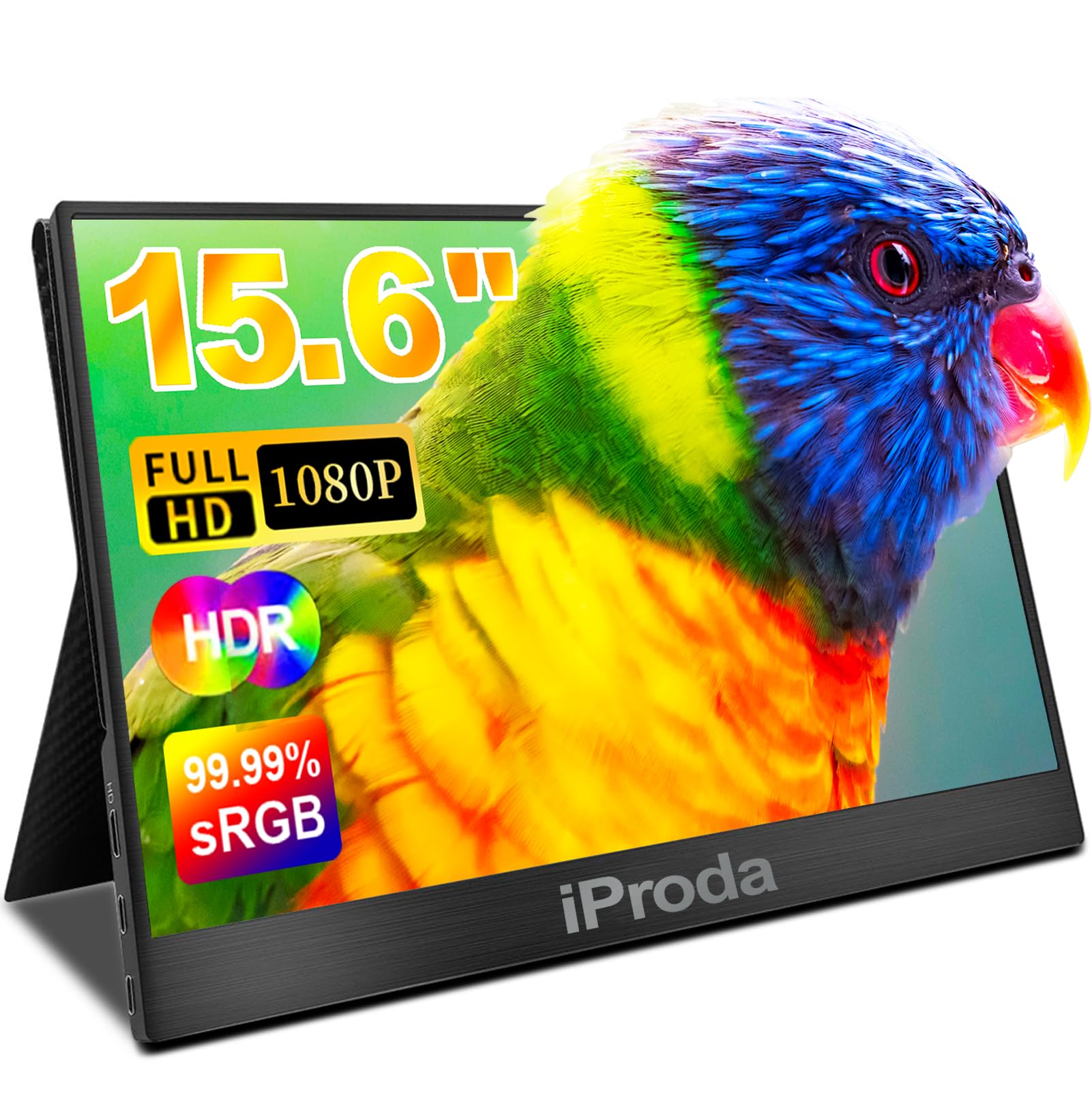 

Mobile Monitor Inch FHD 1080P Mobile Display Lightweight Sub Monitor Portable Small Monitor Thin HDMI PC Portable Monitor Compatible with IPS LCD