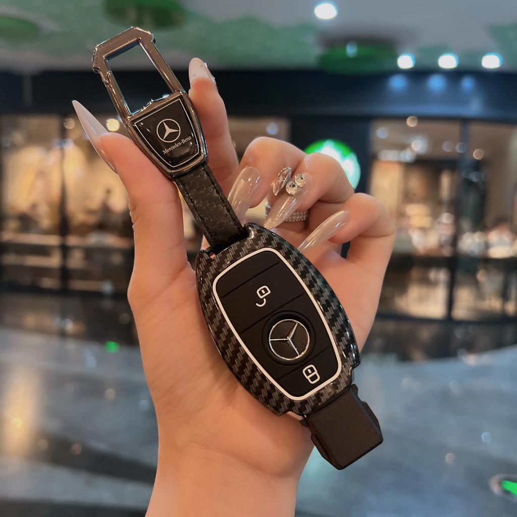 Key Fob Cover For Mercedes Benz A B C E S Class W204 W205 W212 W213 W176 GLC MAYBACH Keyless Soft Case ll1