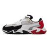 Puma Storm Fabric Synthetikleder Origin Sports Low-Top Lifestyle Schuhe Unisex Sneaker Schwarz Weiß Rot 369770-09