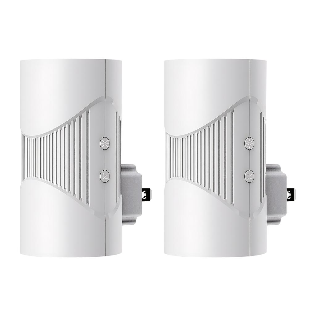 2pcs Plug-in Night Light with 1-150lm LED Night Lights Dimmable Nightlights for Hallway Bedroom Stairway Bathroom Elderly