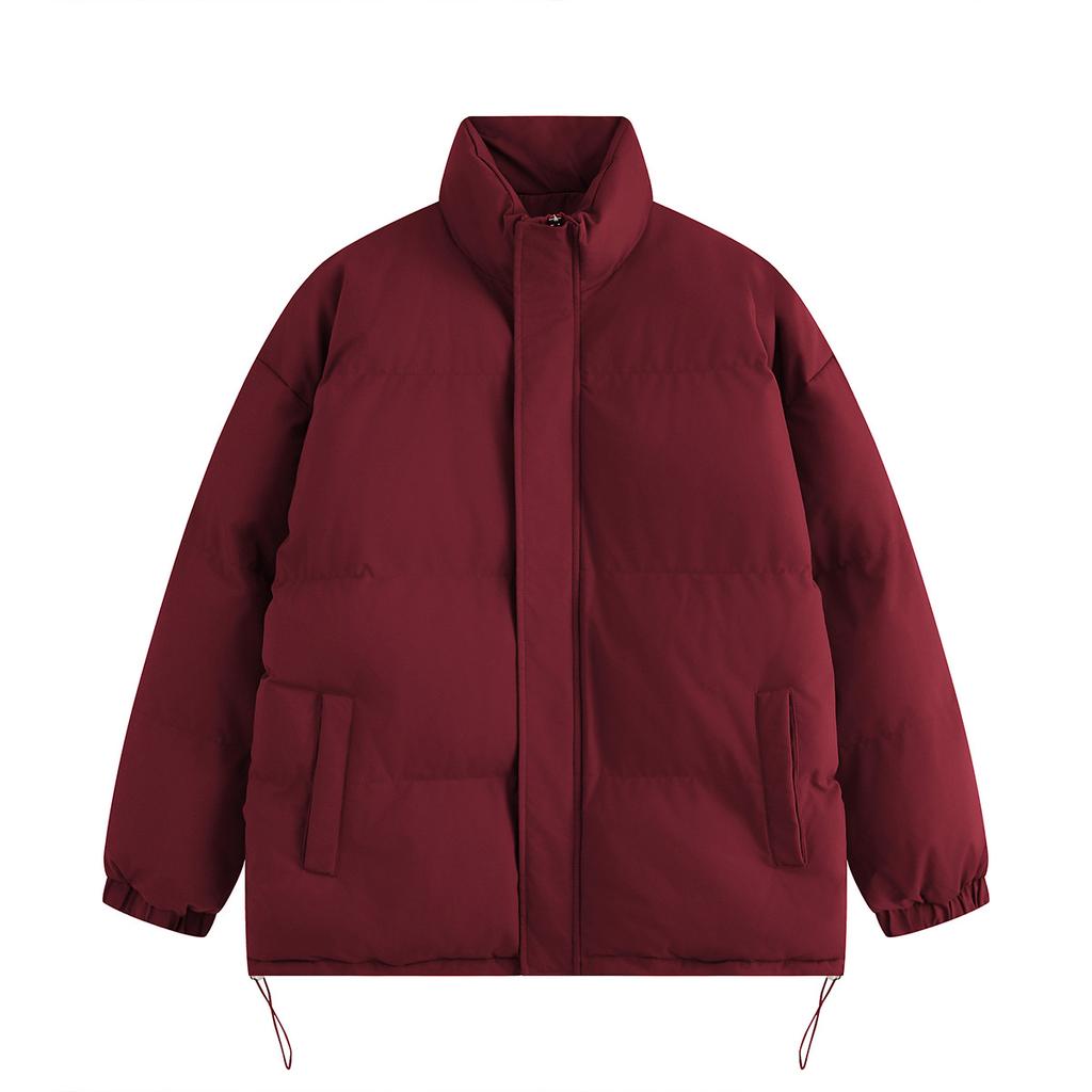 Men's and Women's Solid Color Thermal Cotton-padded Clothes Loose Men's Bread Clothes