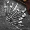 304 Stainless Steel Steak Knife, Fork & Dessert Spoon Set