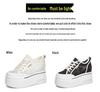 Women's Height-Boosting Thick-Soled White Sneakers for Spring & Autumn A8905