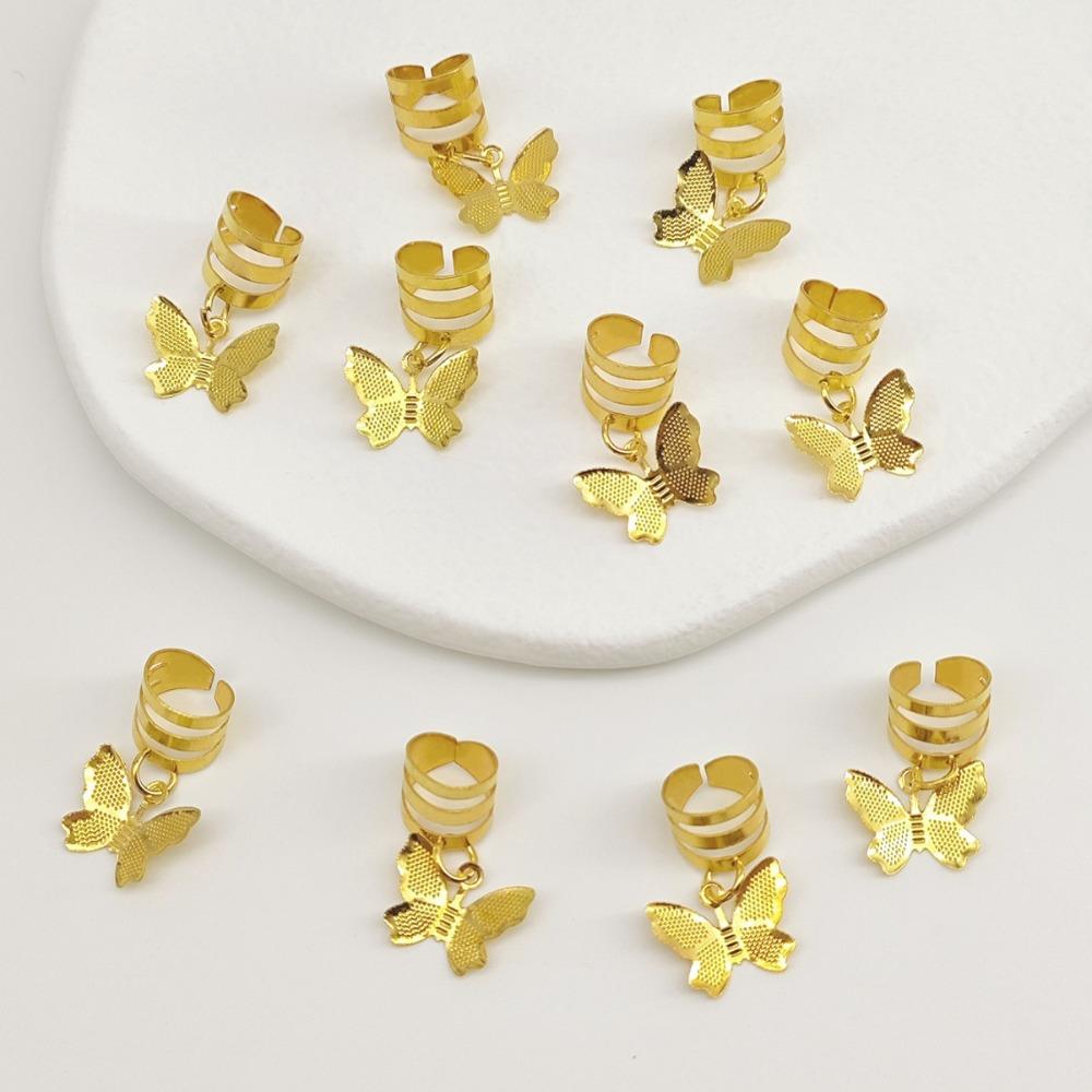 20Pcs Dread Locks Hollow Out Hair Ring Hair Braiding Hair Braid Tubes Dreadlocks Beads  Decor