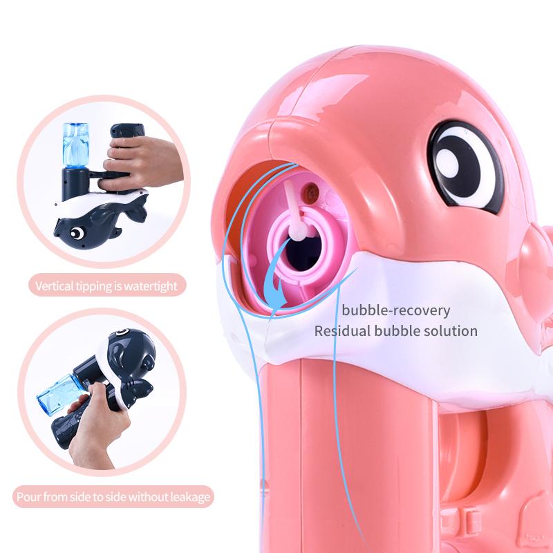 Fully automatic Whale Bubble Gunner holds light music bubble outdoor must-have Boy Girl Christmas Gift Halloween gift