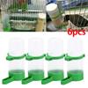 6Pc Bird Water Drinker Feeder Automatic Drinking Fountain Pet Drinking Cup Bowls
