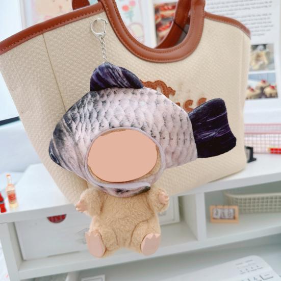 17cm Doll Accessories Burger Shape Head Cover for La Bubu(NO Doll) Fried Chicken Legs Shape Headgear Stylish Doll Outfit Gifts