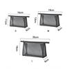 Black Mesh Makeup Bags Women Girls Cosmetic Bag Organizer Travel Portable Wash Lipstick Toiletry Sanitary Napkin Storage Bags
