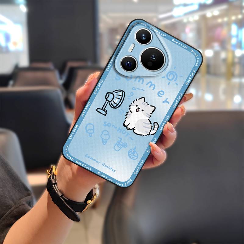Phone Pouch Anti-dust Phone Case For Huawei P70 Pro/Pura 70 Pro+ Graffiti Cartoon Soft Case Waterproof Protective TPU