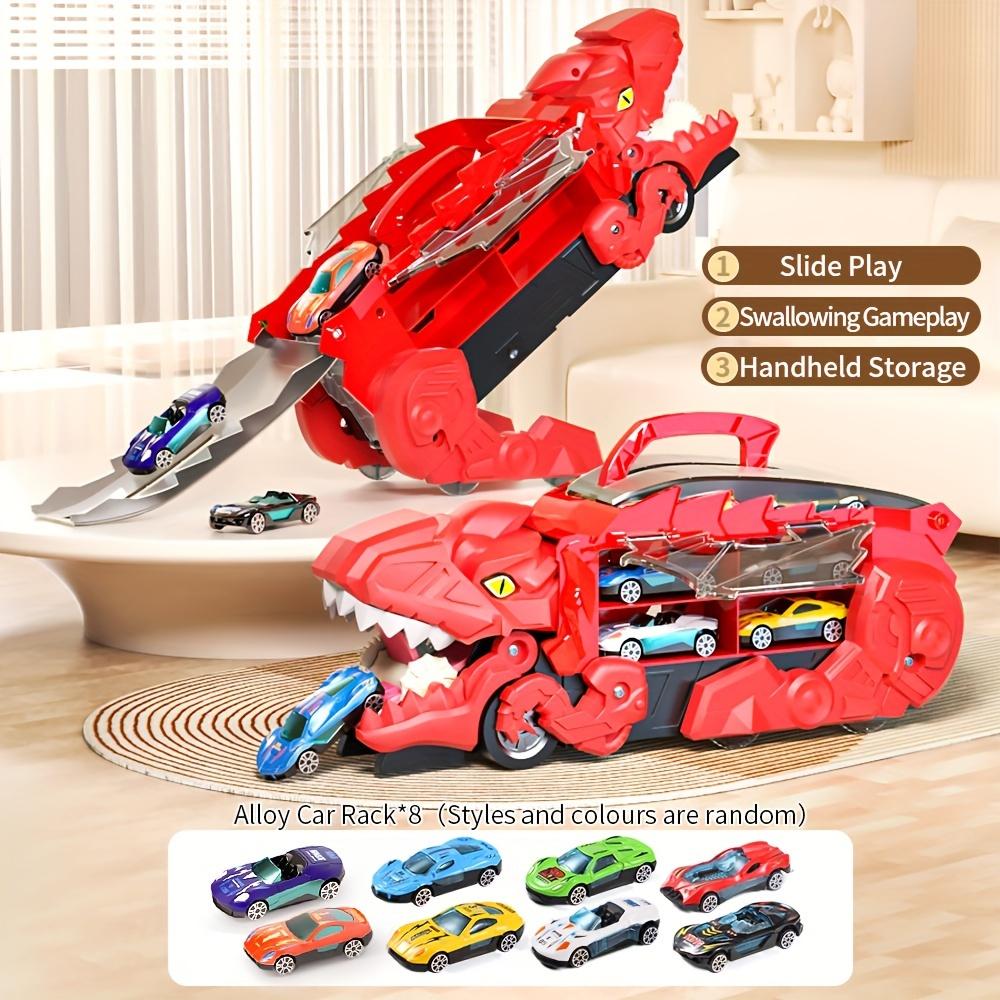 

Машина, проглатывающая динозавра, игрушечная машинка-имитатор тираннозавра, образовательная инерционная игрушка, 8 машин бесплатно, случайные стили и цвета машин, подарки красный