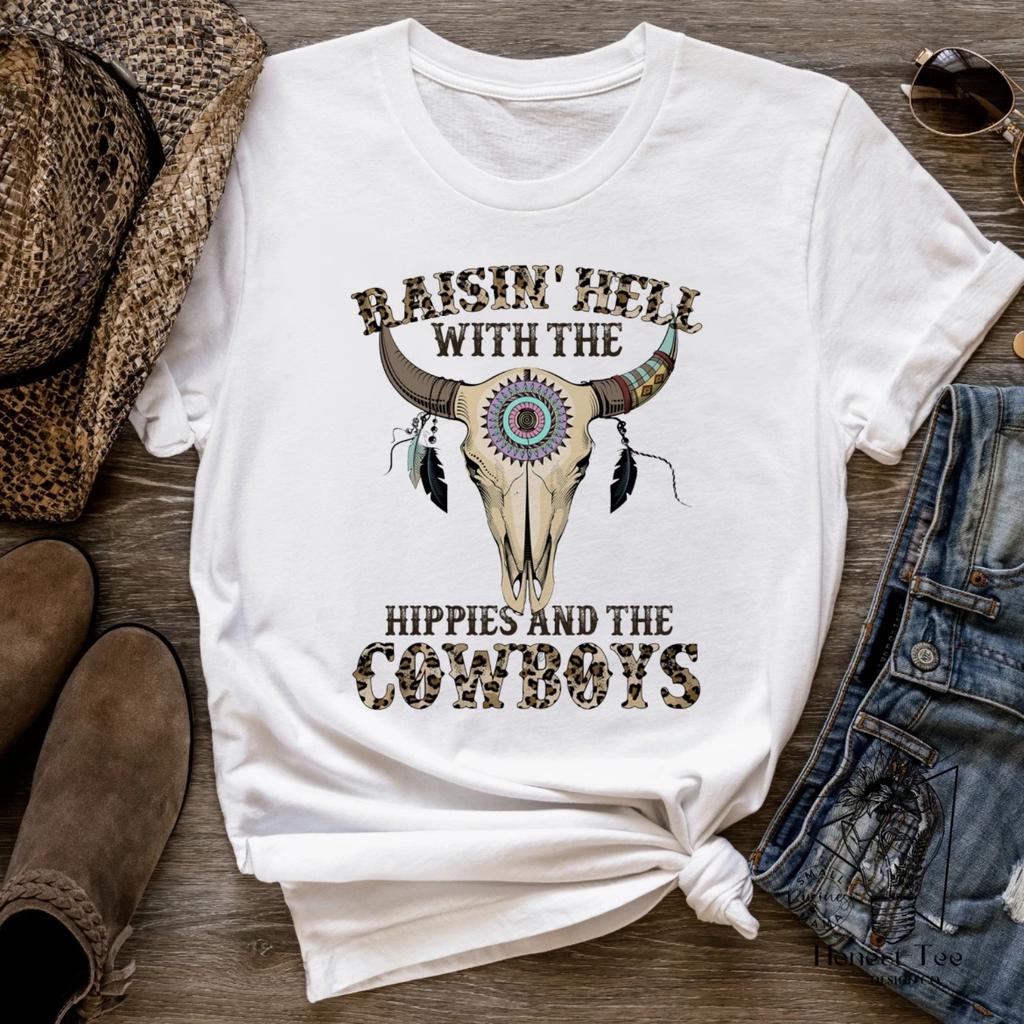 Cartoon-Buchstaben Sommer Neu Lustig Kuhschädel Shirt Bedrucktes T-Shirt Sommer Kurzarm Lässig Damenmode T-Shirt Damen-T-Shi