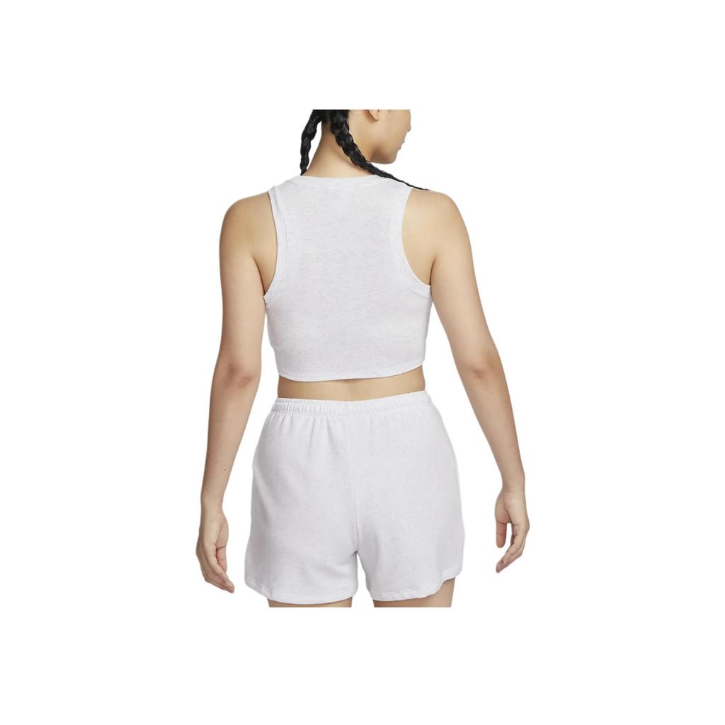 Nike Sportswear Essentials Embroidered Logo Pullover Vest Women Tops White FB8280-051