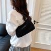 Spring fashion plush commuter bag new large capacity simple corduroy fluffy shoulder underarm bag women