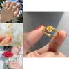 Delicate Floral Design Vietnamese Sand Gold Rose Ring With Adjustable Band For Women