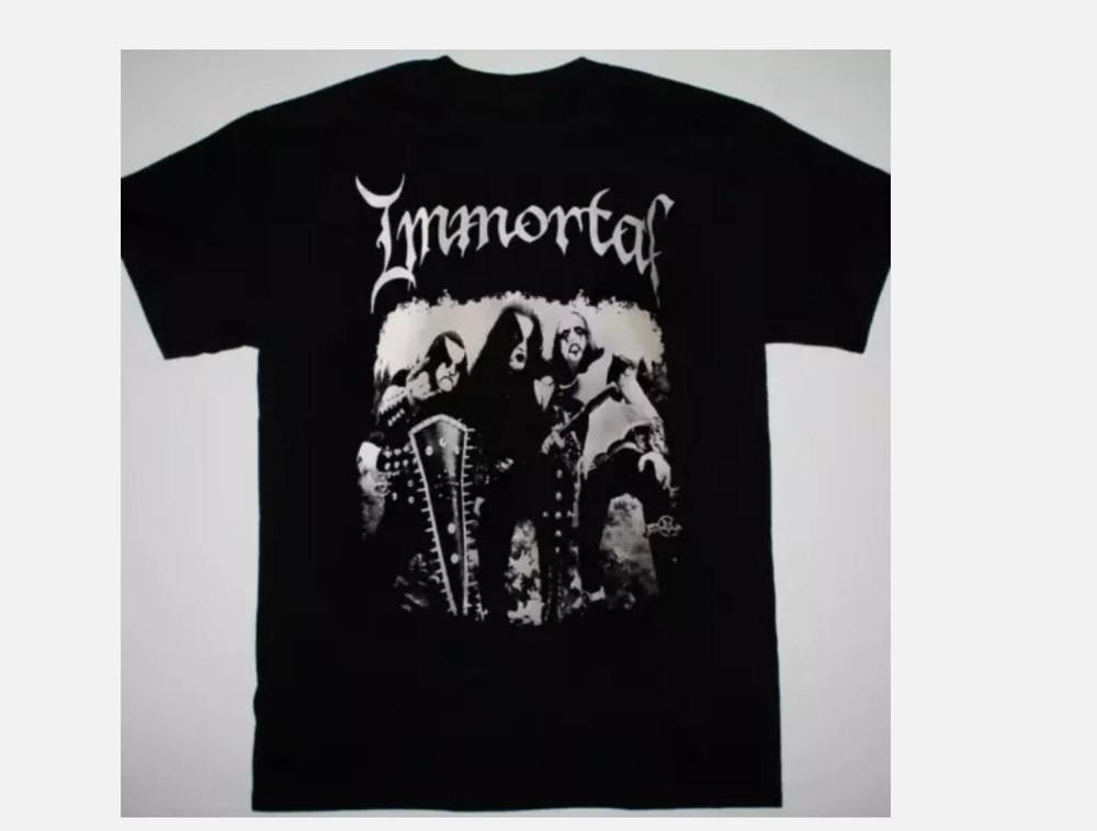 Immortal band T-shirt Retro Black Short Sleeve All size