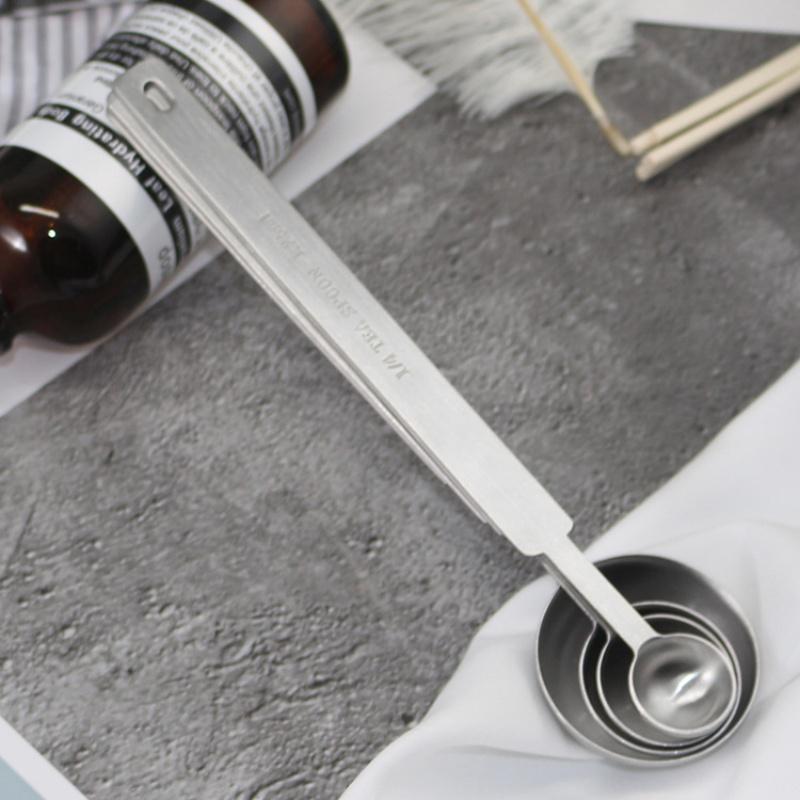 1pcs/5pcs Measuring Scoop Stainless Steel Coffee Milk Powder Weighing Spoon Tea Spoon Gram Dosing Scoop