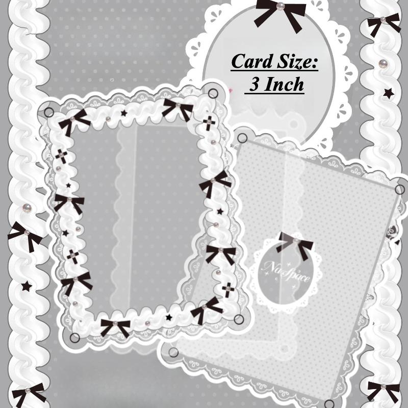 Sweetheart Knot Acrylic Photo Frame Kawaii Card Frame for 3 Inch Anime Photocard Display Polaroid Protective Cover Wholesales